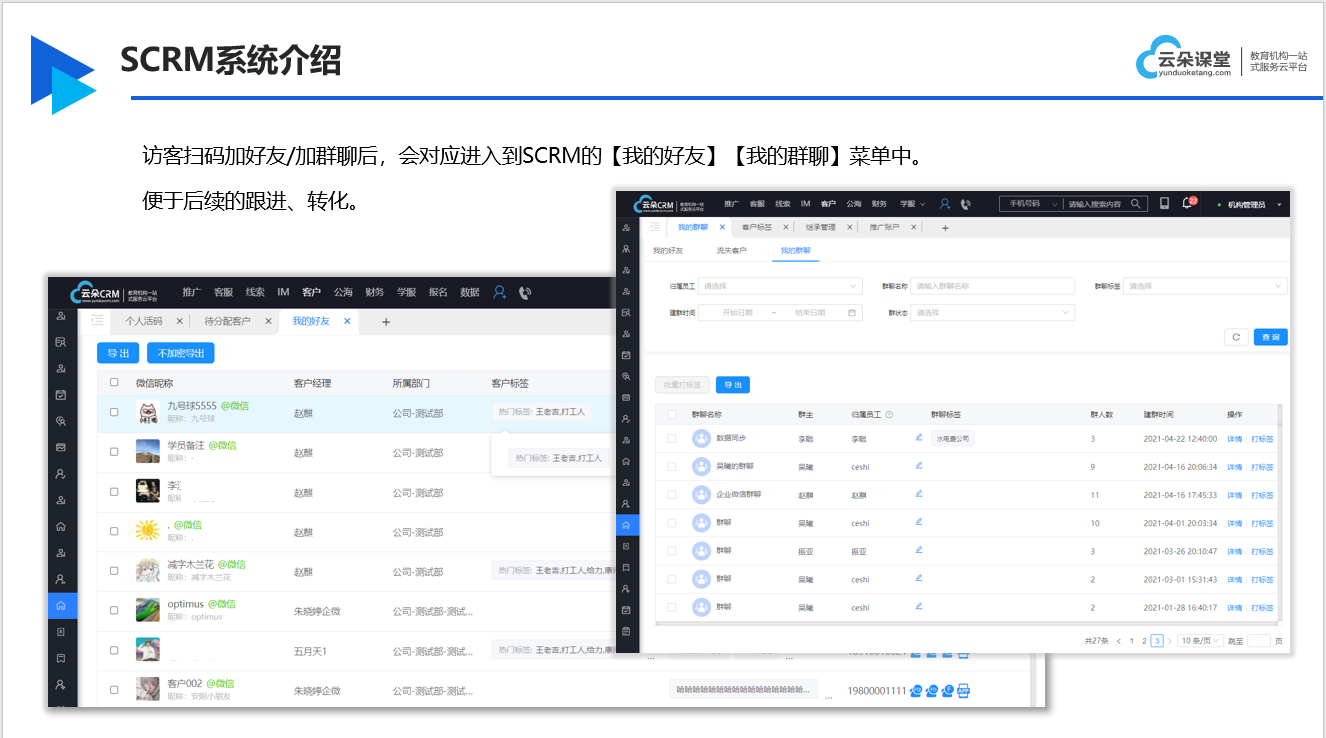 營(yíng)銷系統(tǒng)scrm_用戶scrm系統(tǒng)_微信scrm_云朵SCRM SCRM 云朵CRM 第2張