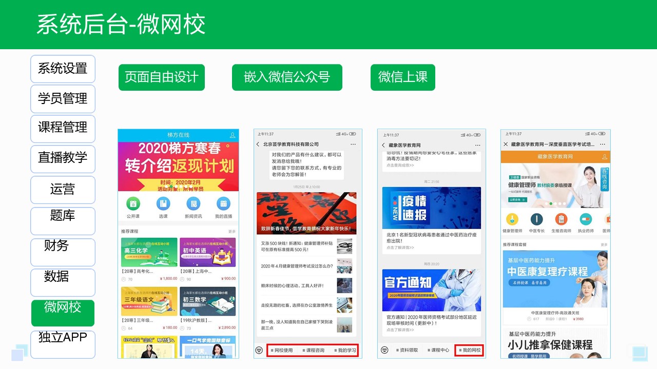 微信在教學上的應用_在線網(wǎng)課系統(tǒng)_云朵課堂 微信課程平臺 在線網(wǎng)課 第3張